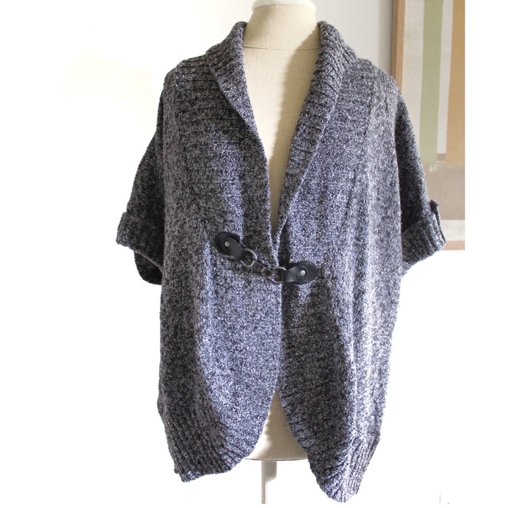 Dressbarn Layered Buckled Sweater Top 2X Preowned